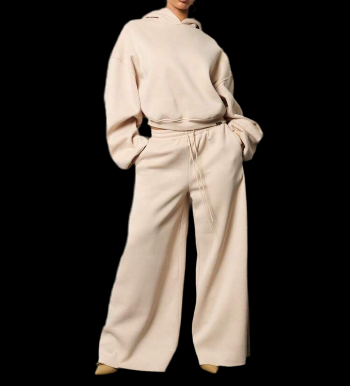 TAN SWEATPANTS SET