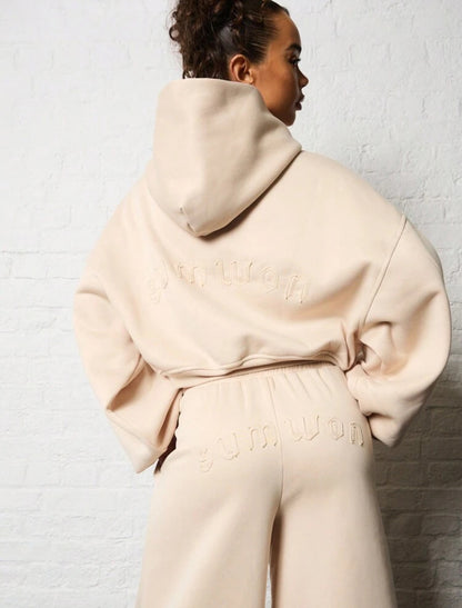 TAN SWEATPANTS SET
