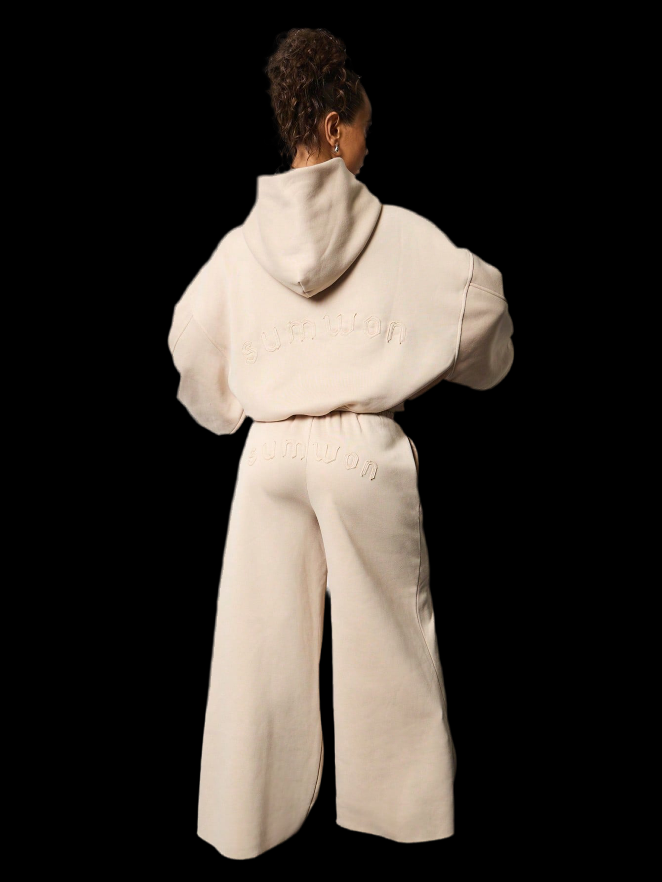 TAN SWEATPANTS SET