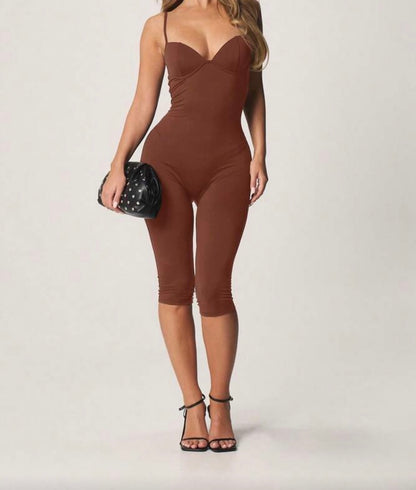 SPAGUETTI STRAPS BASIC ROMPER