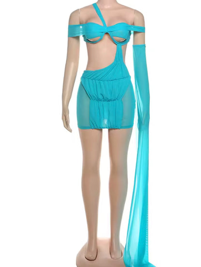 BURNING BLUE DRESS