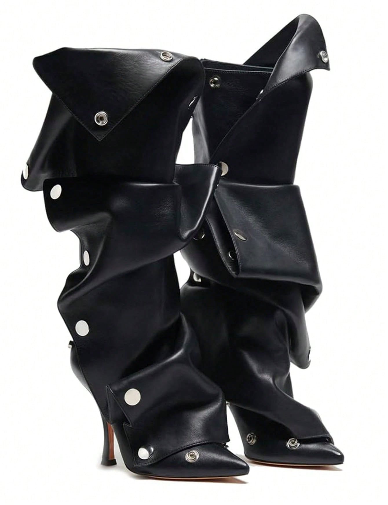 SUKI KNEE HIGH BOOTS HEELS