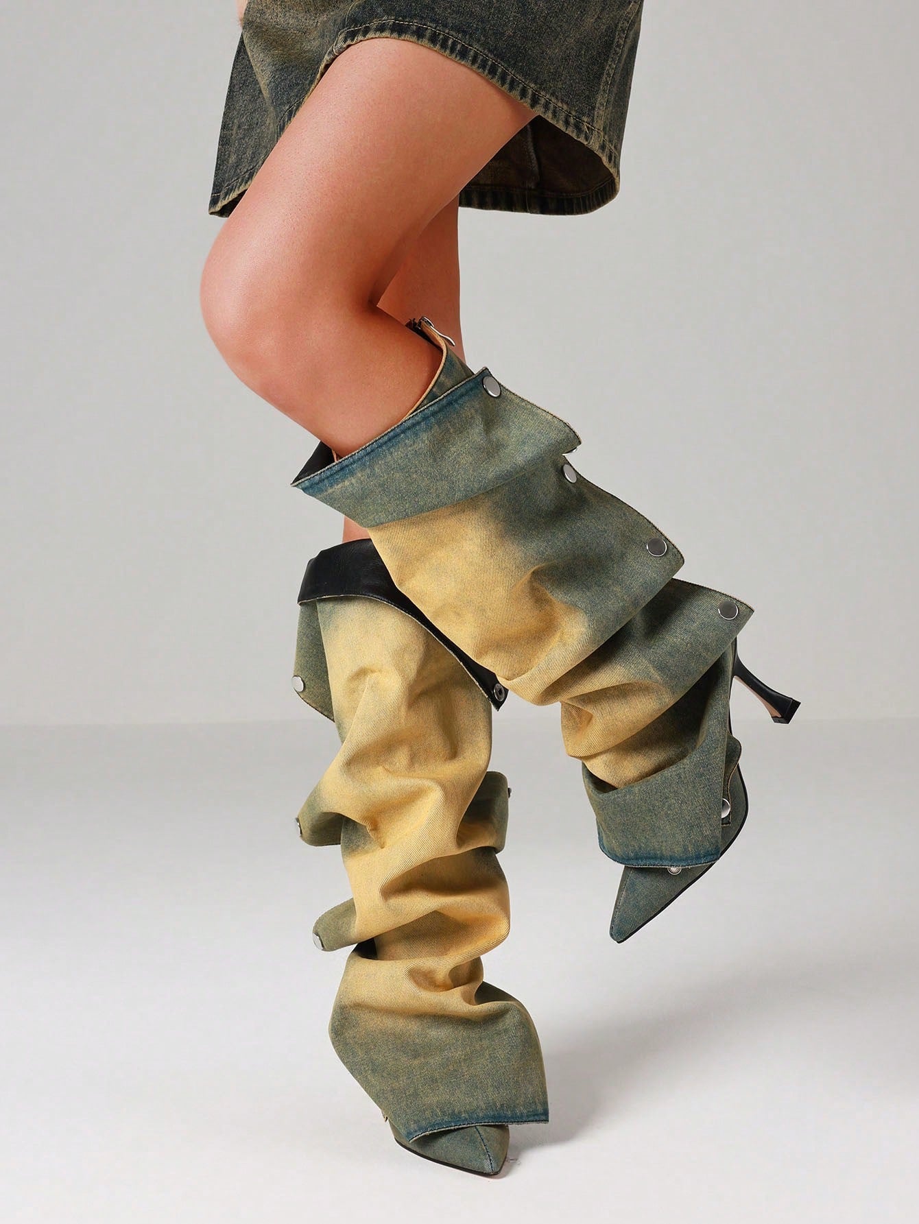 SUKI KNEE HIGH BOOTS HEELS